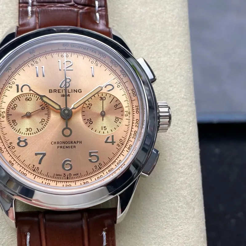 Breitling Premier B09 Chronograph 40 Champagne AB0930F51H1P1 Replica - Champagner Zifferblatt