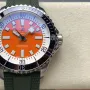 Breitling Superocean 42 A173751A1O1S1 Replica - Orangefarbenes Zifferblatt Kautschukarmband