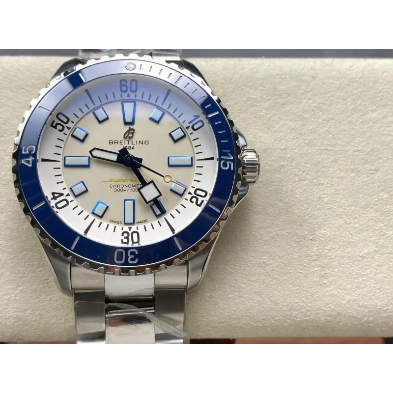 Breitling Superocean A17375E71G1A1 Replica - Silbernes Zifferblatt Edelstahl