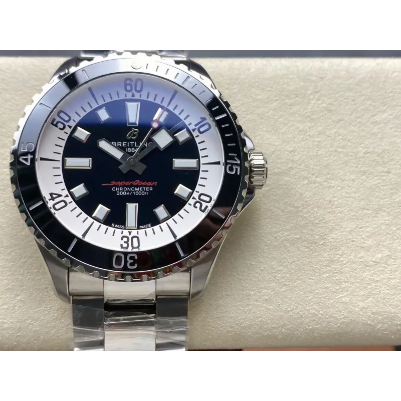 Breitling Superocean A17376211B1A1 Replica - Schwarzes Zifferblatt Edelstahl