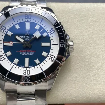 Breitling Superocean Automatic 44 A17376211C1A1 Replica - Blaues Zifferblatt Steel Link Bracelet