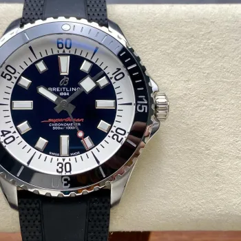 Breitling Superocean 42 A17376211B1S1 Replica - Schwarzes Zifferblatt Edelstahl