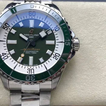 Breitling Superocean Automatic 44 A17376A31L1A1 Replica - Gruenes Zifferblatt Edelstahl