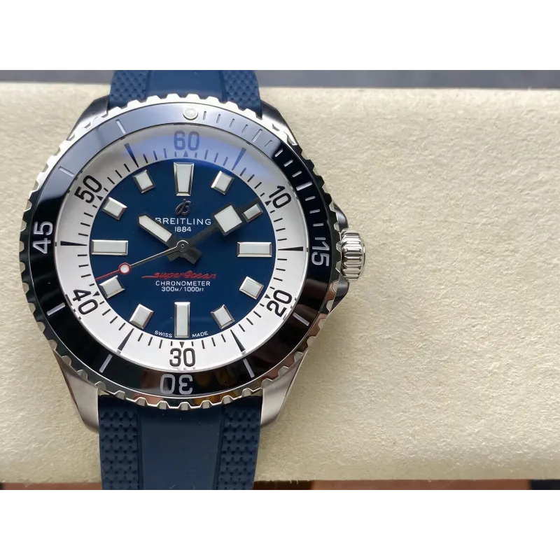 Breitling Superocean 42 A17376211C1S1 Replica - Blaues Zifferblatt Edelstahl