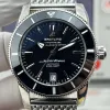 Breitling Superocean Heritage AB2010121B1A1 Replica - Schwarzes Zifferblatt Milanaise-Armband