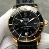 Breitling Superocean Heritage RB2010121B1S1 Replica - Schwarzes Zifferblatt Geriffelte Luenette