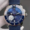 Breitling Superocean Heritage UB3112161C1S1 Replica - Blaues Zifferblatt Geriffelte Luenette