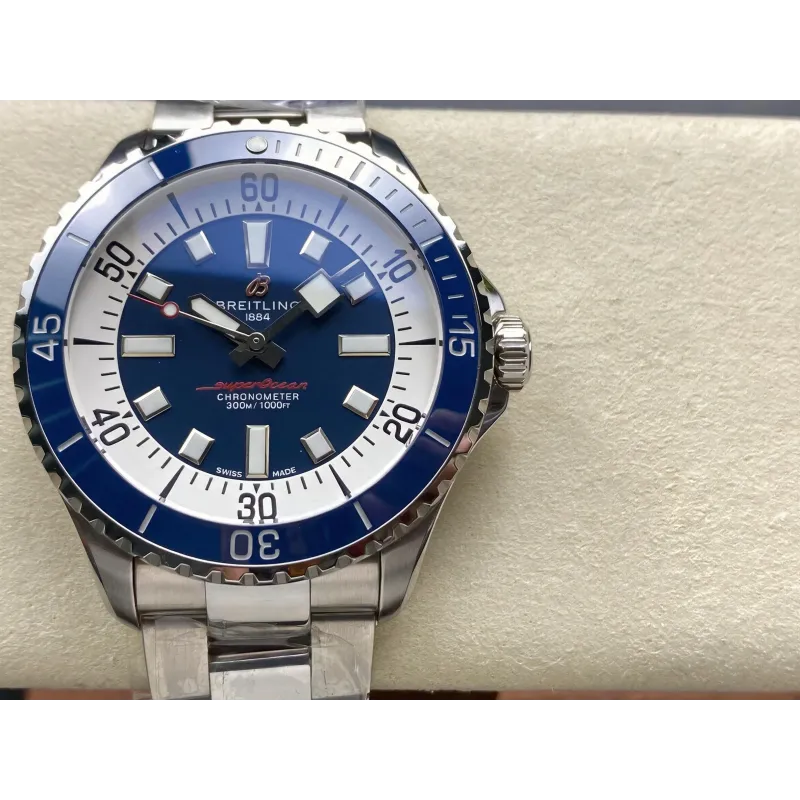 Breitling Superocean A17375E71C1A1 Replica - Blaues Zifferblatt Edelstahl