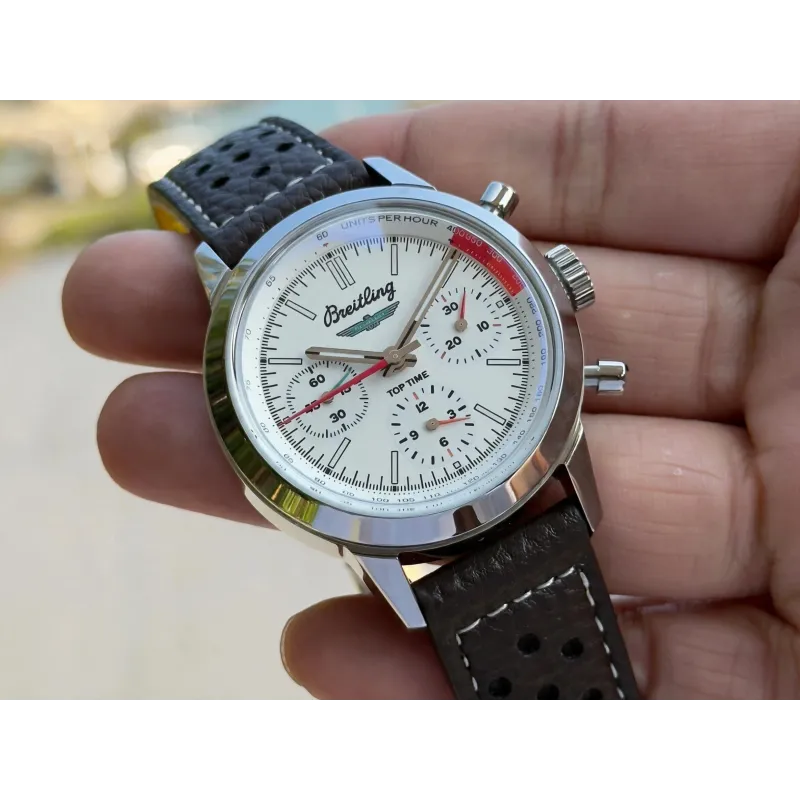 Breitling Top Time AB01766A1A1X1 Replica - Weisses Zifferblatt Edelstahl