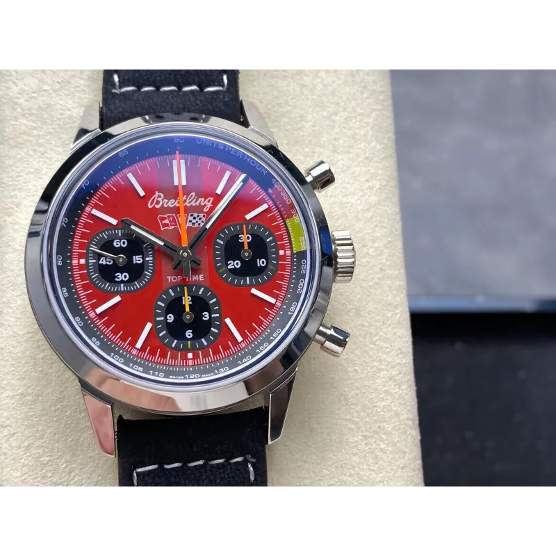 Breitling Top Time B01 Chevrolet Corvette AB01761A1K1X1 Replica - Rotes Zifferblatt Edelstahl
