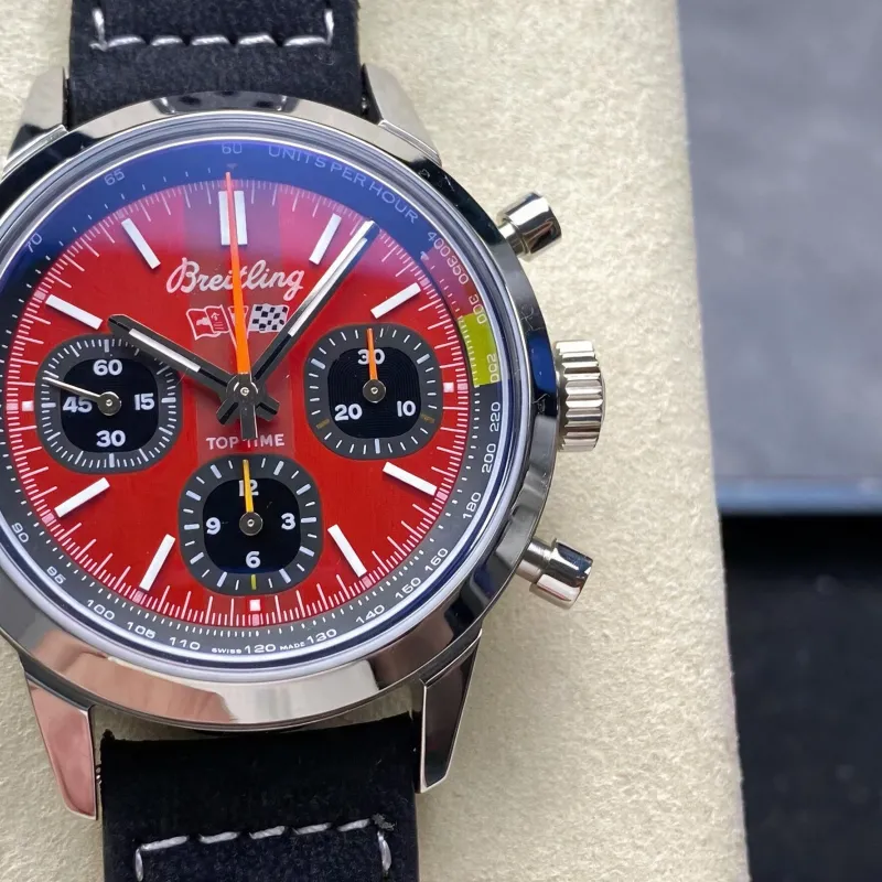 Breitling Top Time B01 Chevrolet Corvette AB01761A1K1X1 Replica - Rotes Zifferblatt Edelstahl