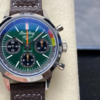 Breitling Top Time B01 Ford Mustang AB01762A1L1X1 Replica - Gruenes Zifferblatt Edelstahl