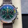Breitling Top Time B01 Ford Mustang AB01762A1L1X1 Replica - Gruenes Zifferblatt Edelstahl