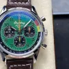 Breitling Top Time B01 Ford Mustang AB01762A1L1X1 Replica - Gruenes Zifferblatt Edelstahl