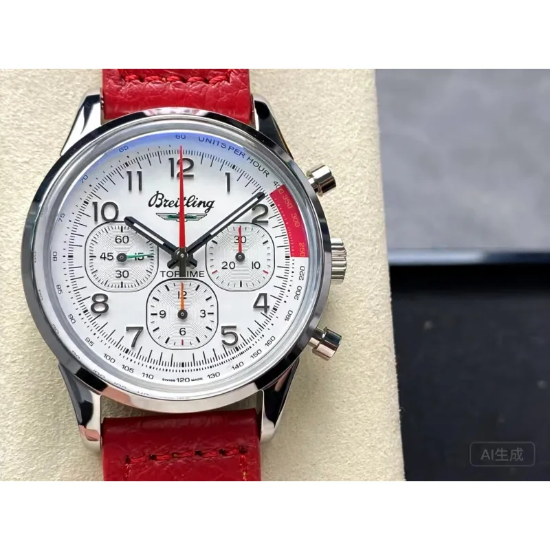 Breitling Top Time B01 Ford Thunderbird Chronograph AB01766A1A1X1 Replica - Weisses Zifferblatt