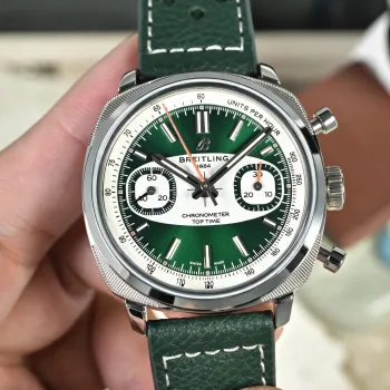 Breitling Top Time Chronograph AB01771A1L1X1 Replica - Gruenes Zifferblatt Edelstahl