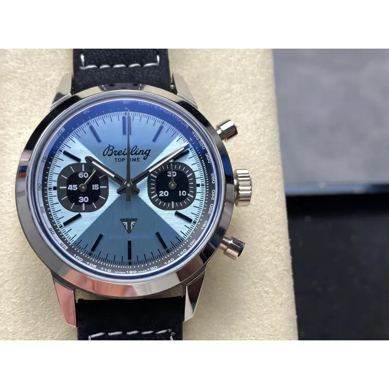 Breitling Top Time B01 AB01764A1C1X1 Replica - Blaues Zifferblatt Edelstahl