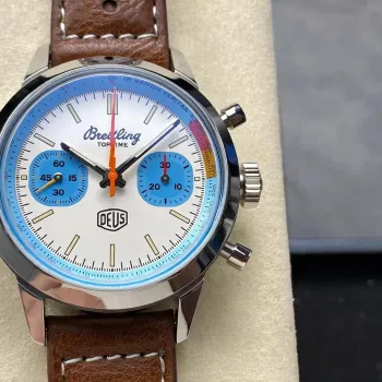 Breitling Top Time Deus Collaboration A233112A1A1X1 Replica - Weisses Zifferblatt Edelstahl