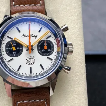 Breitling Top Time A233101A1A1X1 Replica - Silbernes Zifferblatt Edelstahl