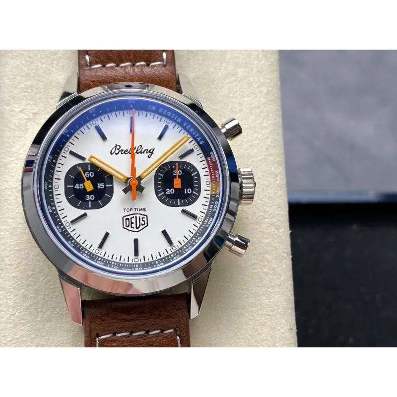 Breitling Top Time A233101A1A1X1 Replica - Silbernes Zifferblatt Edelstahl