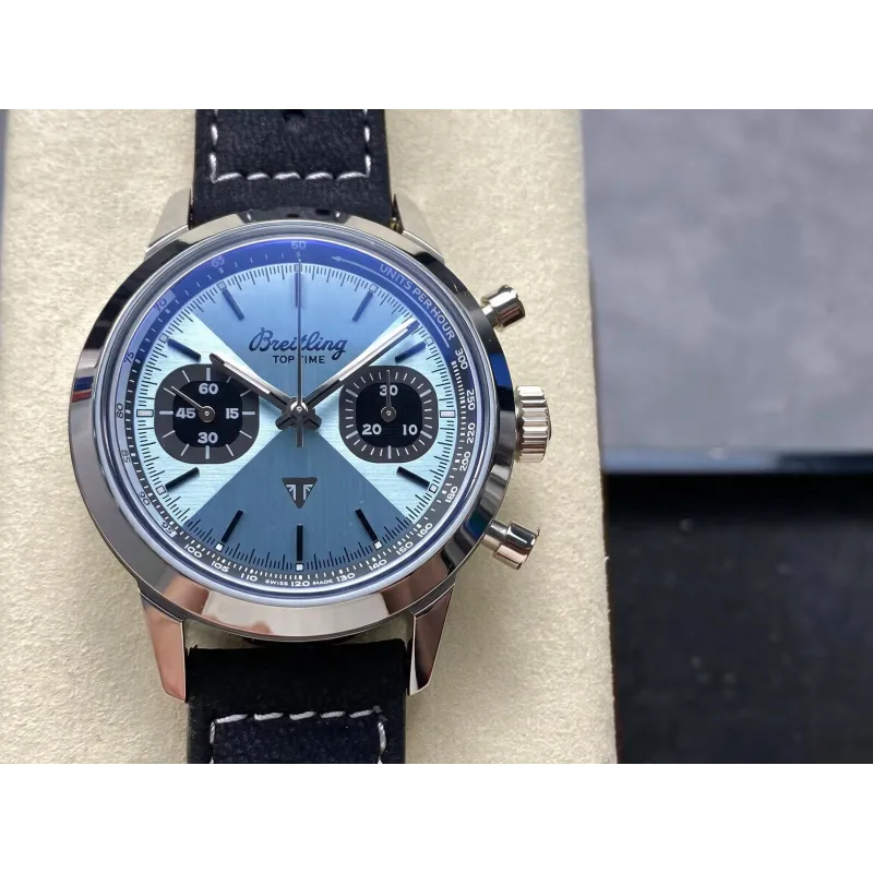 Breitling Top Time Triumph Chronograph A23311121C1X1 Replica - Blaues Zifferblatt Edelstahl