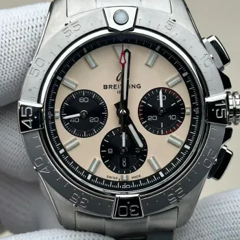 Breitling Chronomat B01 44 AB0147101A1A1 Replica - Beige Edelstahl