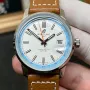 Breitling Top Time Automatic AB3113281A1X1 Replica - Weisses Zifferblatt Lederarmband