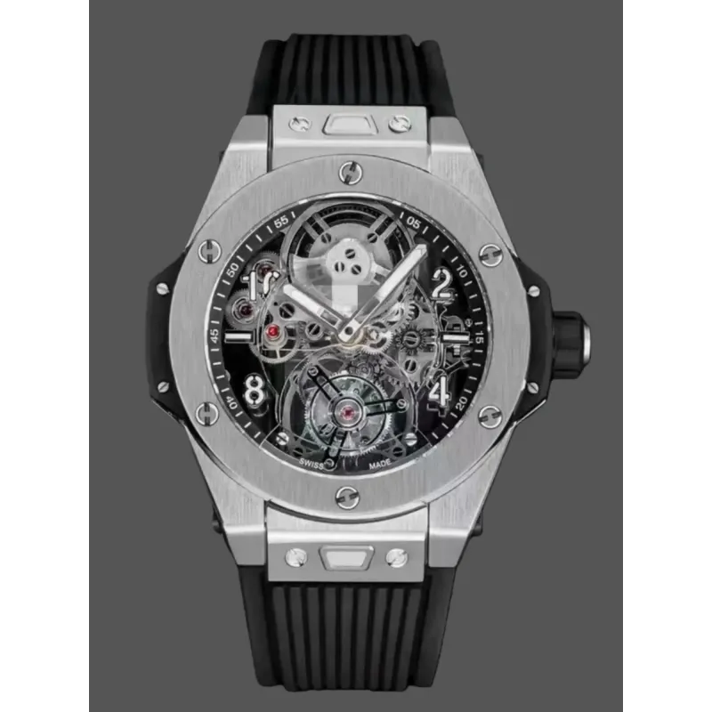 Hublot Big Bang Tourbillon BB-TB-45-SK Replica - Kautschukarmband Edelstahl