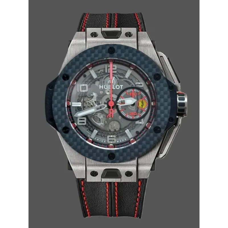 Hublot Big Bang Ferrari 401.NX.0123.VR Replica - Lederarmband Titan