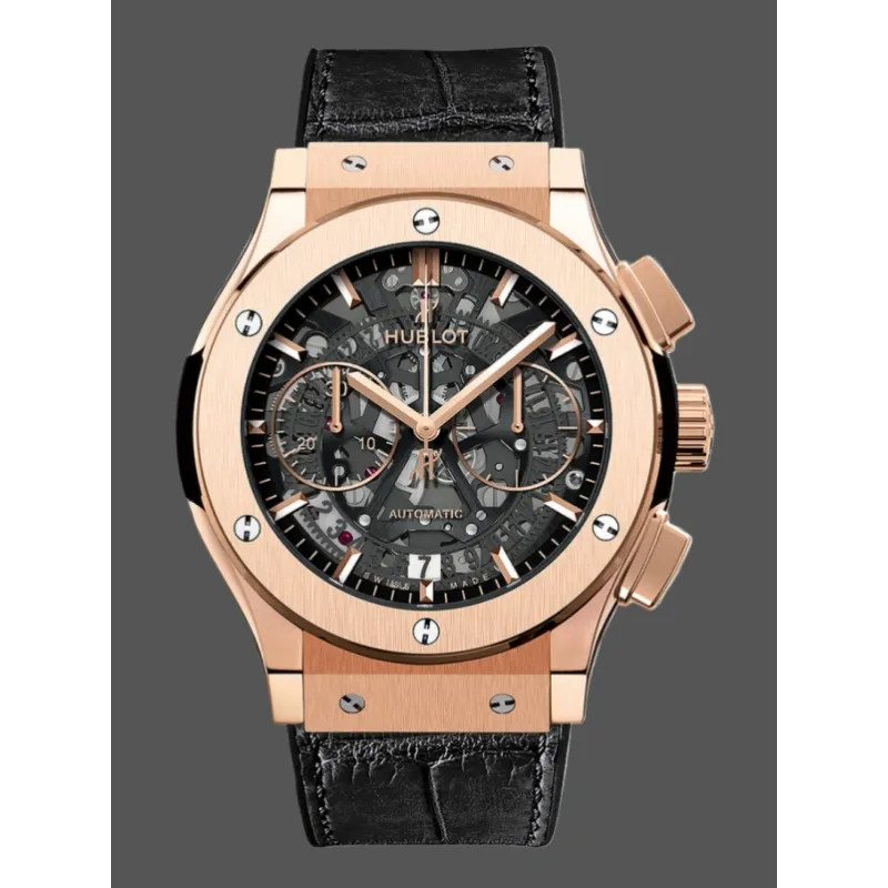 Hublot Classic Fusion Aerofusion Chronograph 525.OX.0180.LR Replica - Lederarmband Bicolor