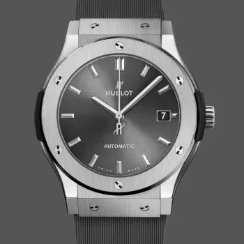 Hublot Classic Fusion Racing Grey 511.NX.7071.LR Replica - Graues Zifferblatt Kautschukarmband