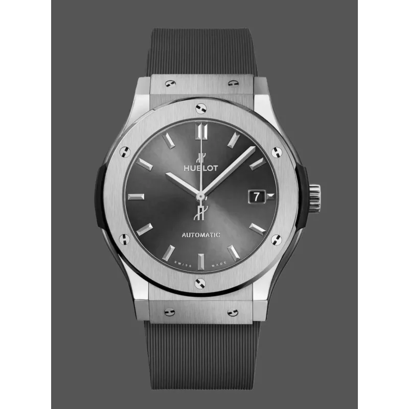 Hublot Classic Fusion Racing Grey 511.NX.7071.LR Replica - Graues Zifferblatt Kautschukarmband