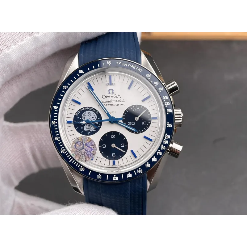 Omega Speedmaster Silver Award Snoopy 310.32.42.50.02.001 Replica - Silbernes Zifferblatt