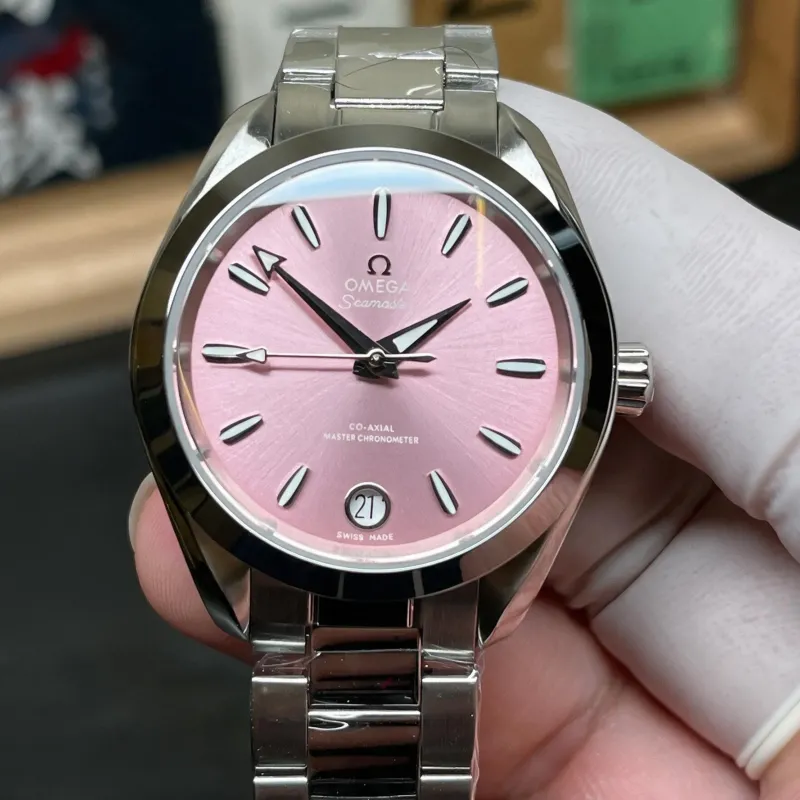 Omega Aqua Terra Unisex 220.10.34.20.10.003 Replica - Rosa Zifferblatt Edelstahl