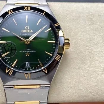 Omega Constellation 131.20.41.21.10.001 (TWO-TONE BRACELET EDITION) Replica - Gruenes Zifferblatt
