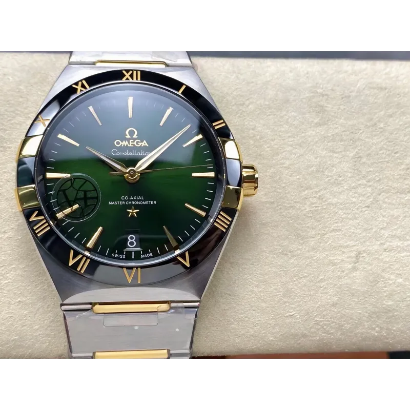 Omega Constellation 131.20.41.21.10.001 (TWO-TONE BRACELET EDITION) Replica - Gruenes Zifferblatt