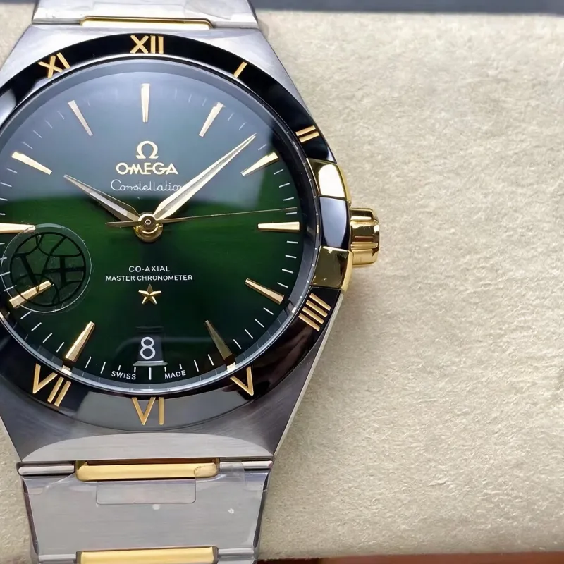 Omega Constellation 131.20.41.21.10.001 (TWO-TONE BRACELET EDITION) Replica - Gruenes Zifferblatt