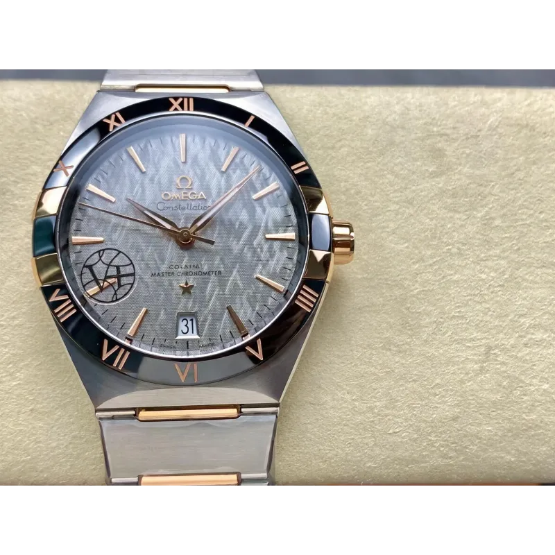 Omega Constellation 131.23.41.21.06.001 (TWO-TONE BRACELET EDITION) Replica - Graues Zifferblatt