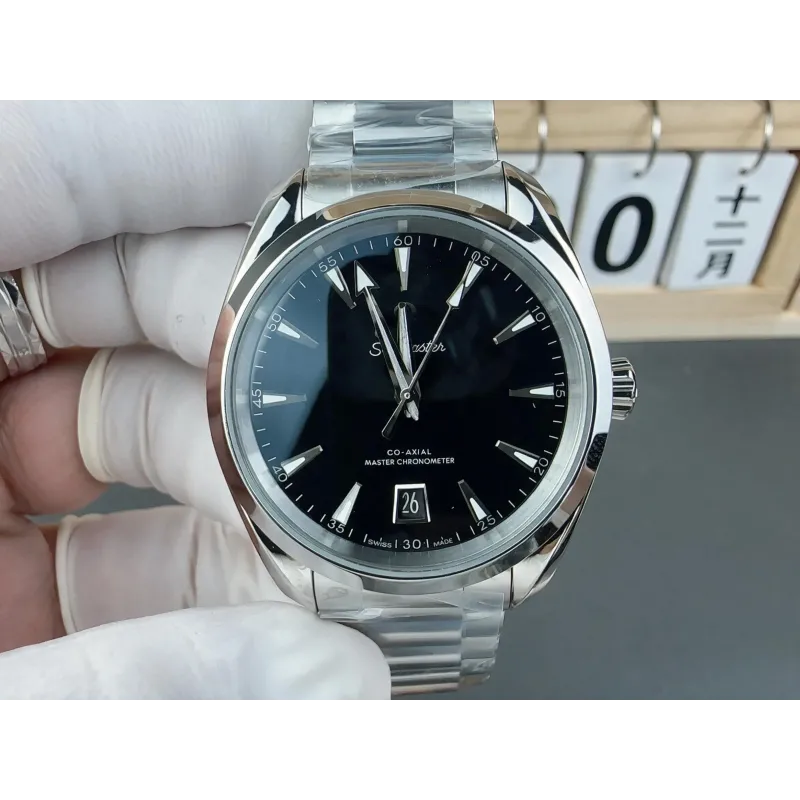 Omega Seamaster Aqua Terra 220.10.38.20.01.004 Replica - Schwarzes Zifferblatt Edelstahl