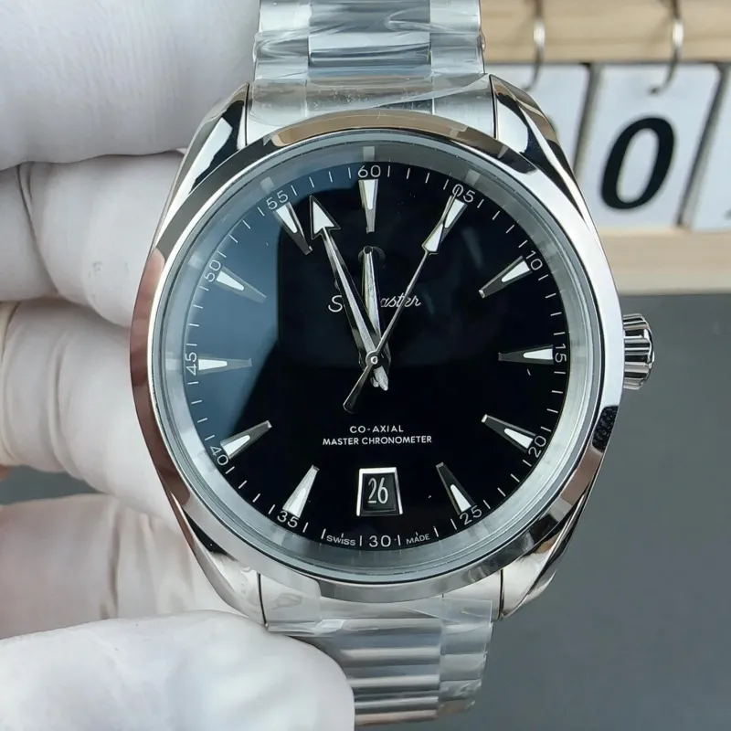 Omega Seamaster Aqua Terra 220.10.38.20.01.004 Replica - Schwarzes Zifferblatt Edelstahl