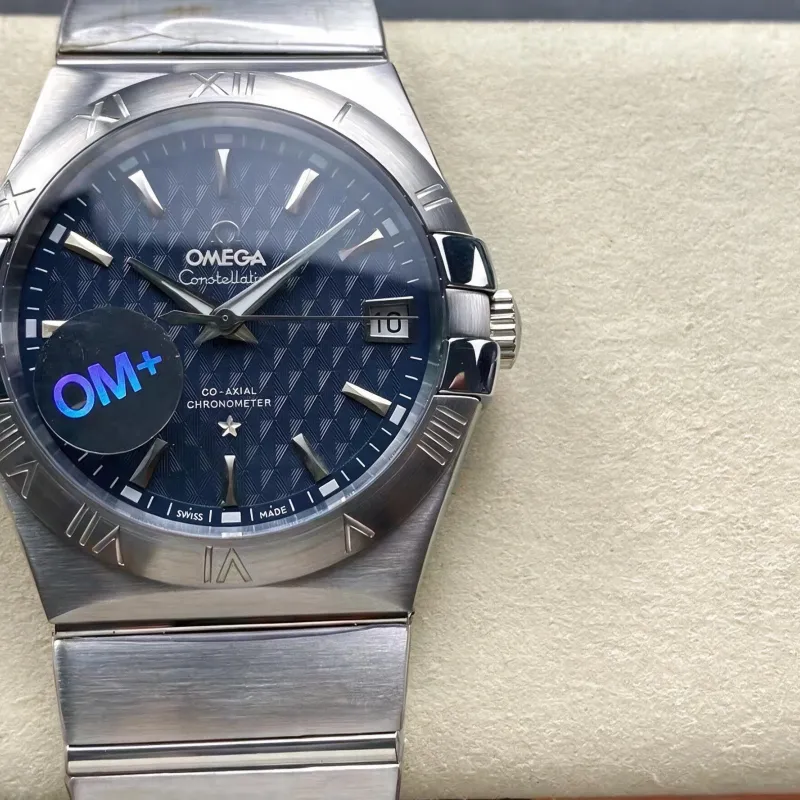 Omega Constellation 123.10.38.21.03.001 Replica - Blaues Zifferblatt Edelstahl