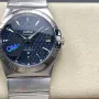 Omega Constellation 123.10.38.21.03.001 Replica - Blaues Zifferblatt Edelstahl