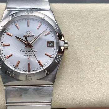 Omega Constellation 123.20.38.21.02.004 Replica - Silbernes Zifferblatt Edelstahl