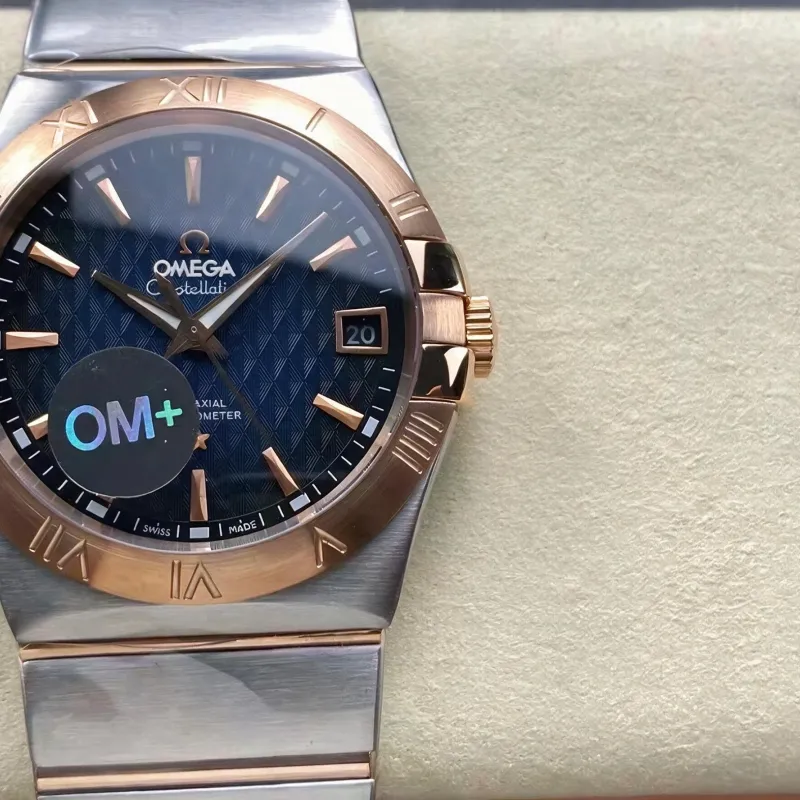 Omega Constellation 123.20.38.21.03.001 Replica - Blaues Zifferblatt Edelstahl