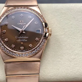 Omega Constellation 123.55.38.21.63.001 Replica - Braunes Zifferblatt Bicolor