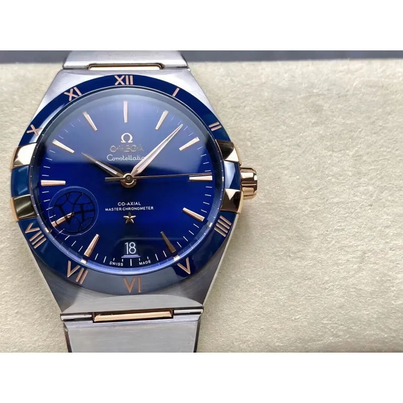 Omega Constellation 131.23.41.21.03.001 (TWO-TONE BRACELET EDITION) Replica - Blaues Zifferblatt