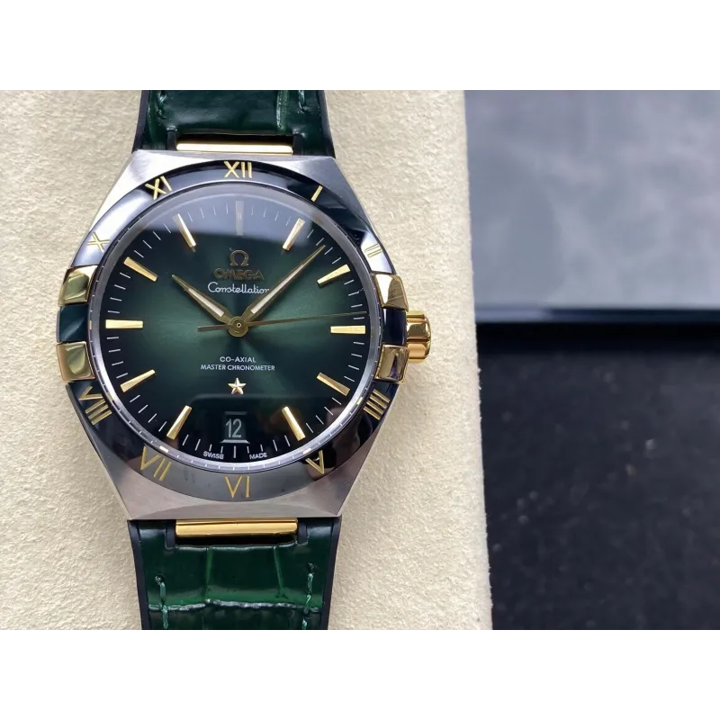 Omega Constellation 131.23.41.21.10.001 Replica - Gruenes Zifferblatt Edelstahl