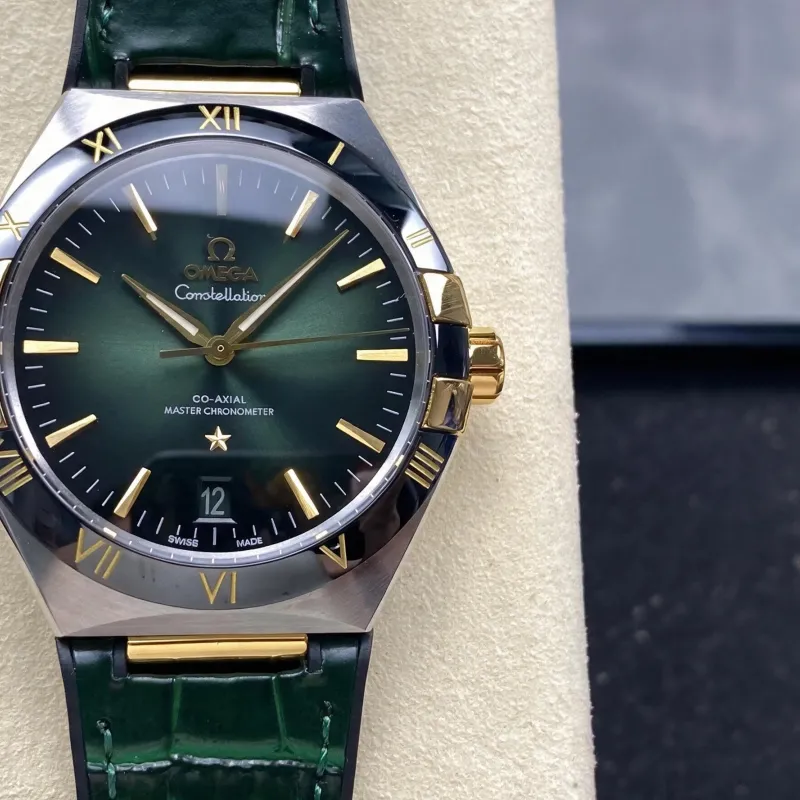 Omega Constellation 131.23.41.21.10.001 Replica - Gruenes Zifferblatt Edelstahl