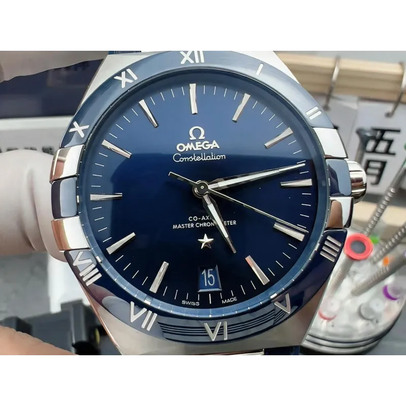 Omega Constellation 131.33.41.21.03.001 Replica - Blaues Zifferblatt Edelstahl