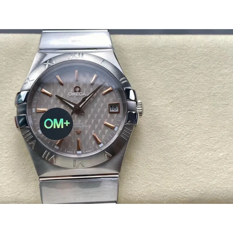Omega Constellation 123.10.38.21.06.002 Replica - Graues Zifferblatt Edelstahl